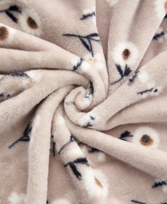 Daisy Floral Cozy Plush Throw, 50" x 70"