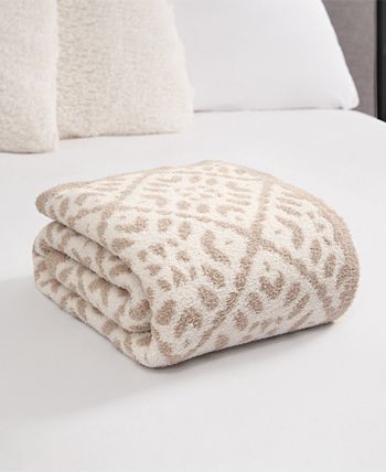Lucky Brand Feather Knit Yarn Reversible Throws & Reviews