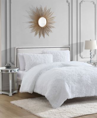 Shaggy Faux Fur 2-Pc. Comforter Set, Twin/Twin XL