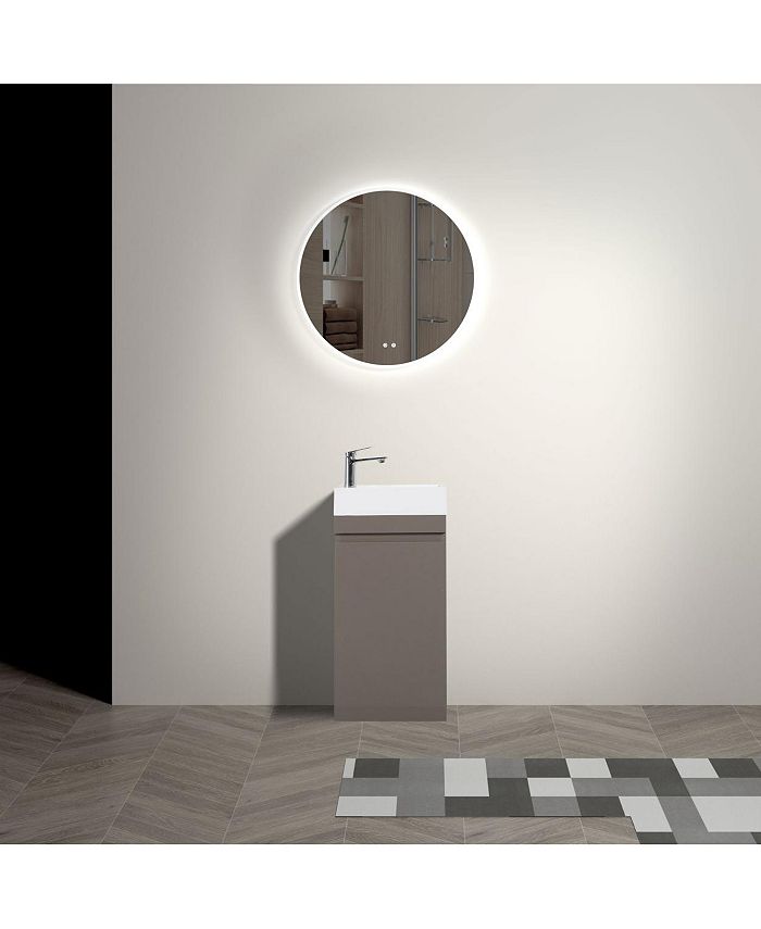 Simplie Fun Laura 18" Small Bathroom Vanity with Sink, Freestanding Bathroom Vanity for Modern