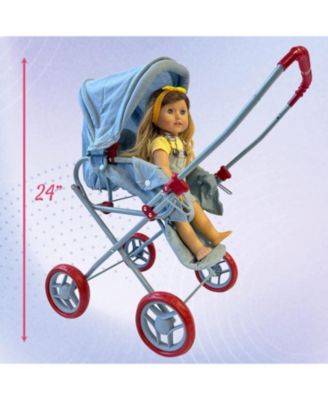 Doll Bassinet Stroller with Travel Carry Bag