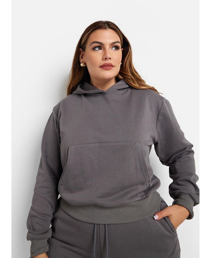 Rebdolls Women's Keegan Terry Cropped Hooded Sweatshirt - Macy's