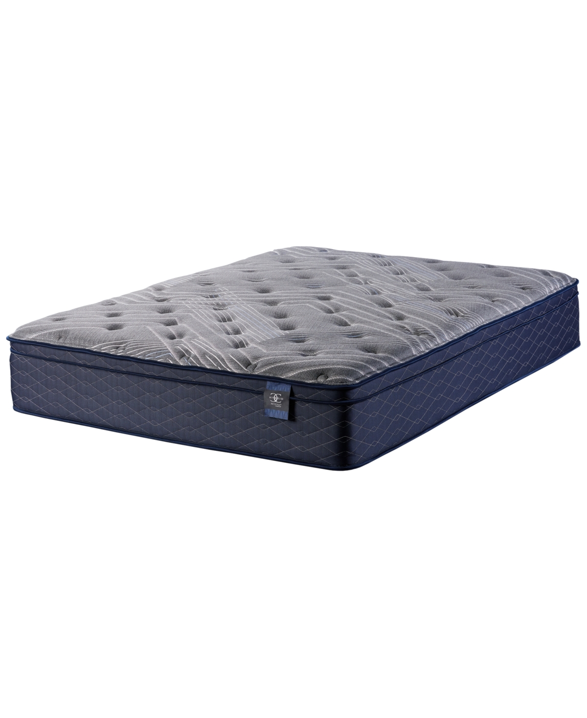 Shop Restonic Waldorf 13" Cushion Firm Eurotop Mattress- Twin In Dark Grey