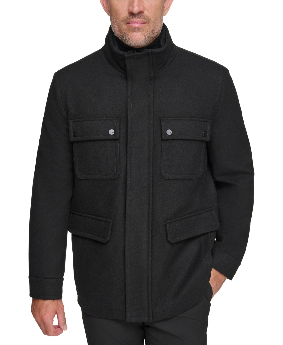 Shop Marc New York Men's Dunbar Four Pocket Military-inspired Jacket In Black