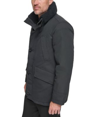 Men's Wittstock Insulated Full-Zip Waxed Parka with Removable Fleece Trim