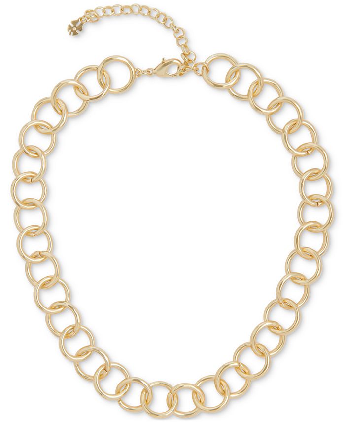 Lucky Brand GoldTone Chain Link Collar Necklace, 16" + 3" extender