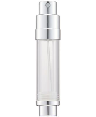 Leather Refillable Travel Atomizer Grey, 0.16 oz.