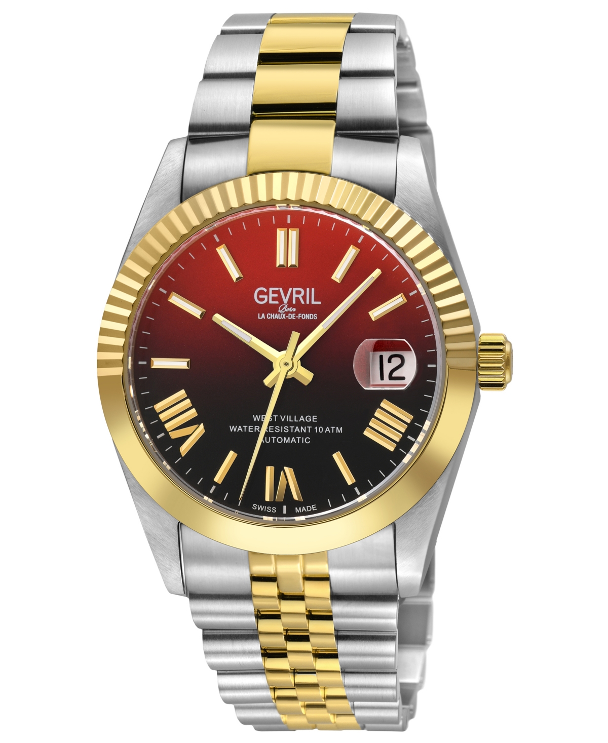 Shop Gevril Men's West Village Fusion Elite Two-tone Stainless Steel Watch 40mm In Two Tone