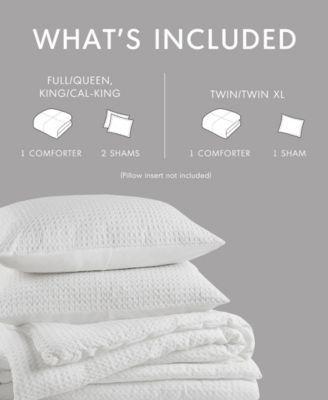 Mina Waffle Textured 2-Pc. Comforter Set, Twin/Twin XL