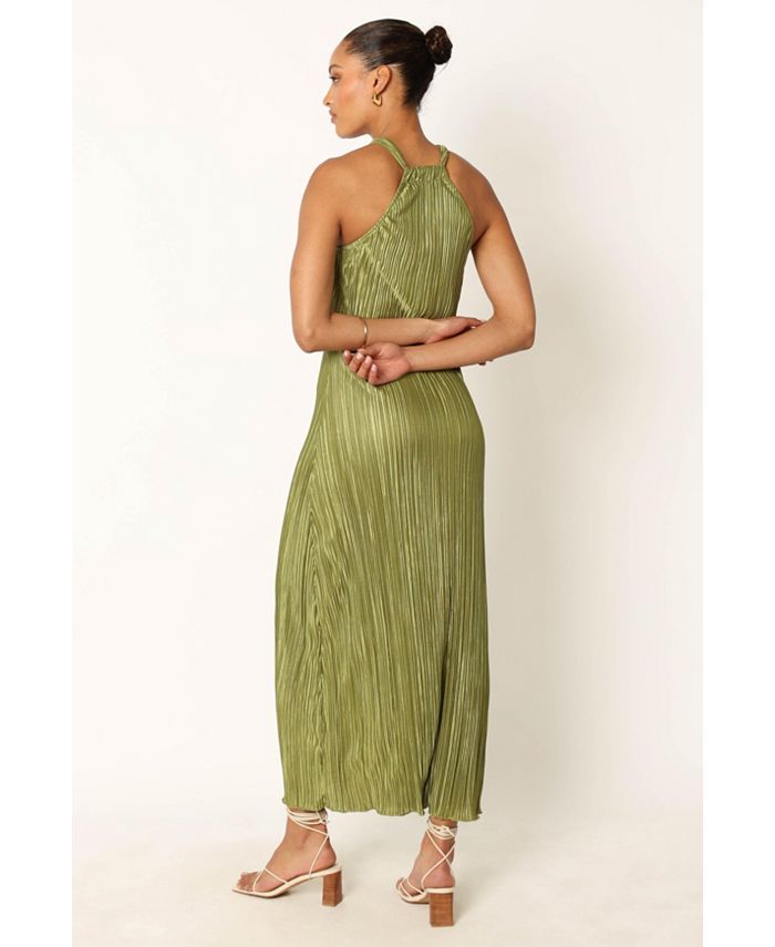 Petal and Pup Womens Melody Plisse Halter Maxi Dress - Macy's