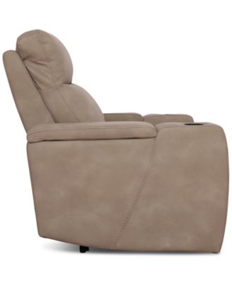 Greymel 37" Zero Gravity Fabric Chair with Power Headrest, Created for Macy's