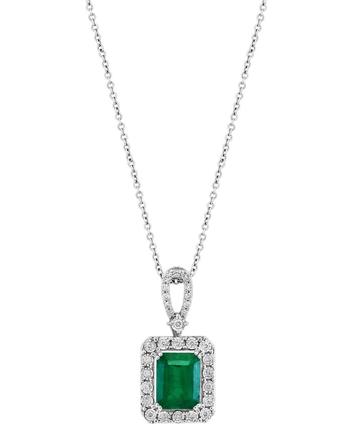 EFFY Collection EFFY® Emerald (2-1/5 ct. t.w.) & Diamond (1/4 ct. t.w ...