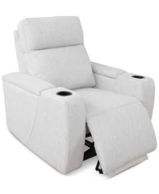 Greymel 37" Zero Gravity Fabric Chair with Power Headrest, Created for Macy's