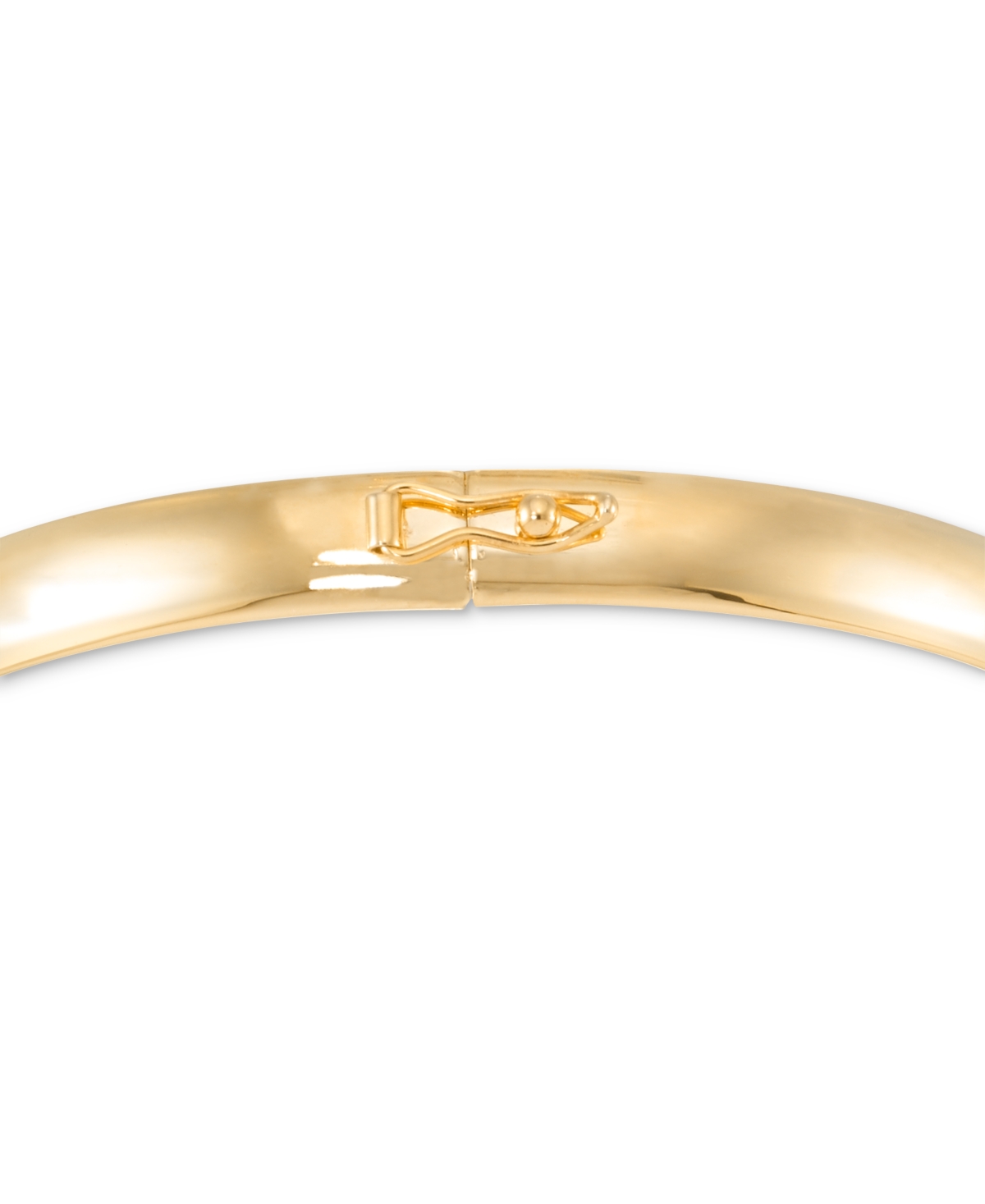 High Polished Round Flexible Bangle Bracelet in 10k- Gold