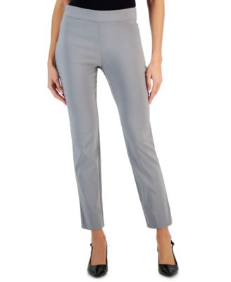 JM Collection - Petite Cambridge Stretch Slim-Leg Pants