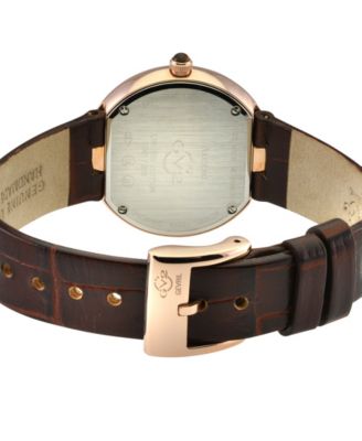 Women's Arezzo Brown Leather Watch 33mm