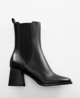Women's Heel Leather Ankle Boots