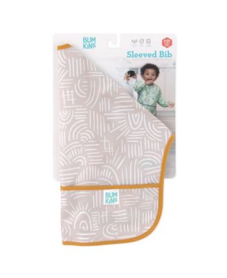 Baby Boys and Girls Water-Resistant Sleeved Bib