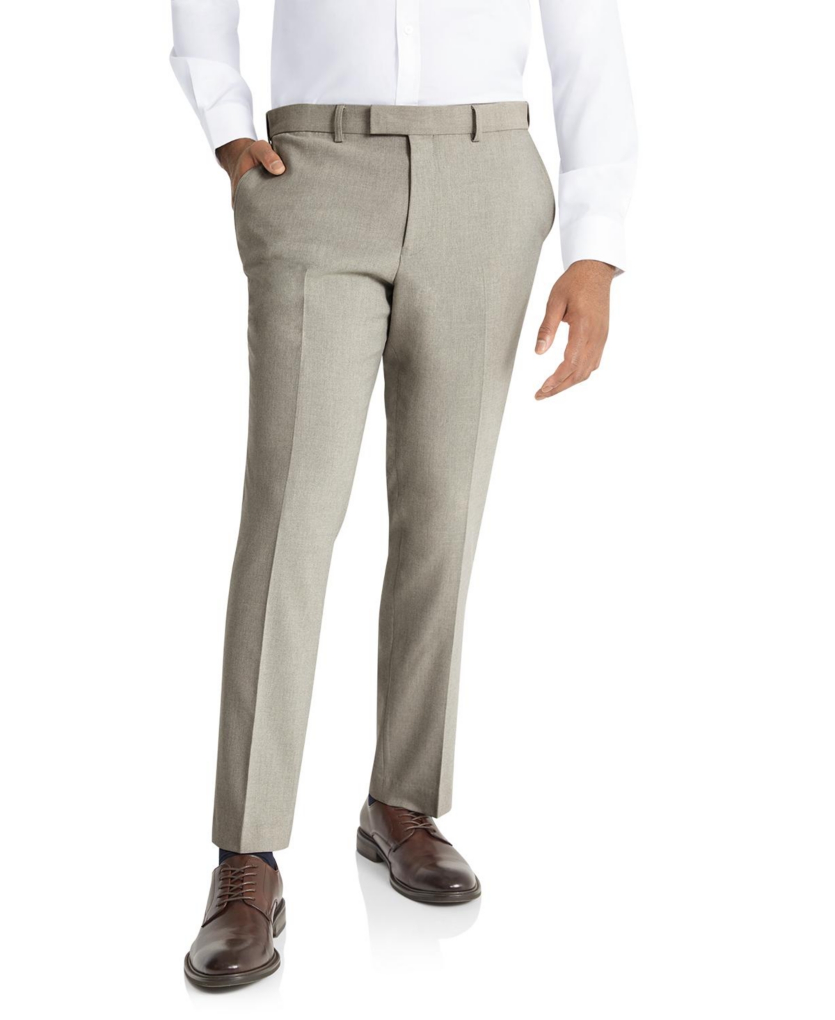 Men's Big & Tall Clooney Stretch Slim Dress Pant - Stone