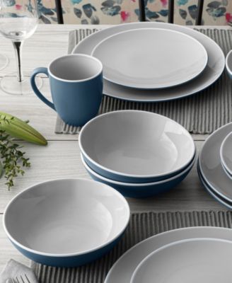 ColorTrio Coupe 16 Piece Dinnerware Set, Service for 4