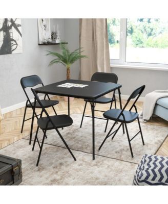5 Piece Folding Card Table And Chair Set