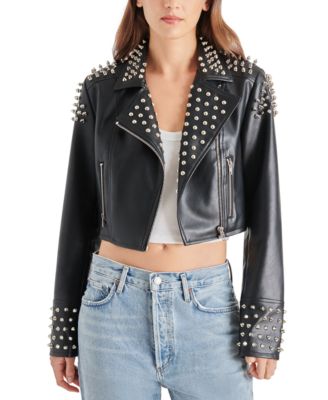 Steve Madden - Women's Tabby Studded Moto Jacket