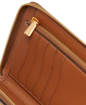 Katy Textured Leather Zip Around Wallet