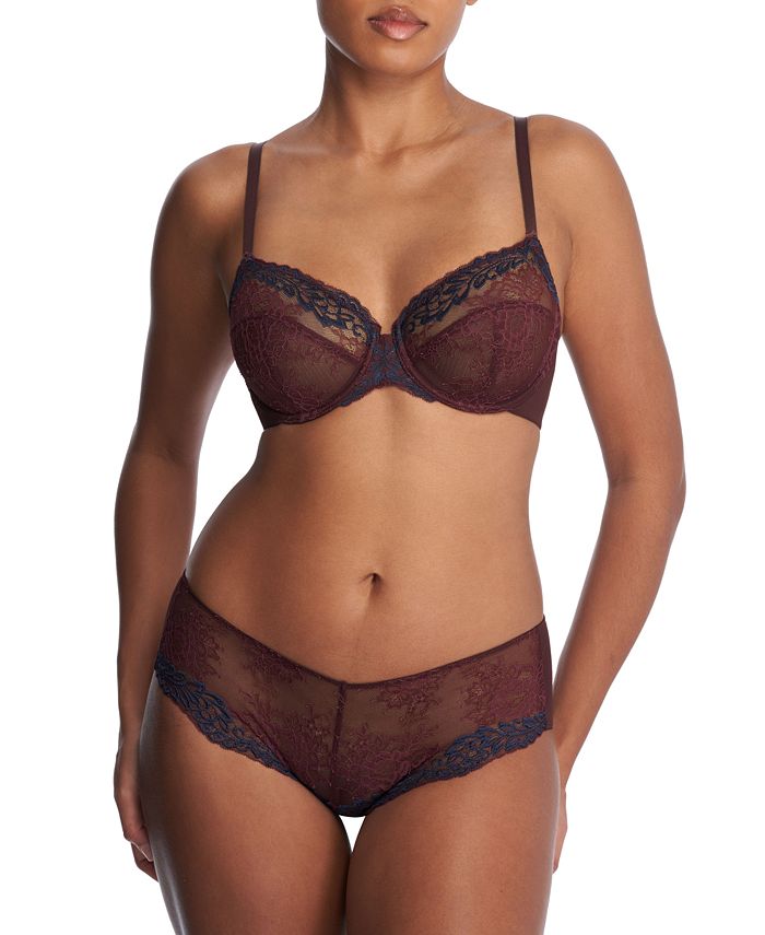 Soutien-gorge Natori Lingerie Taille 36C - Modèle Fleuri Noyer - Neuve Avec étiquette (NWT) - Sans Rembourrage