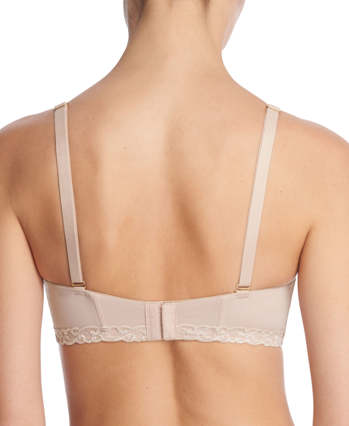 Natori Pure Luxe Strapless Contour Underwire Bra Cafe In Neutral