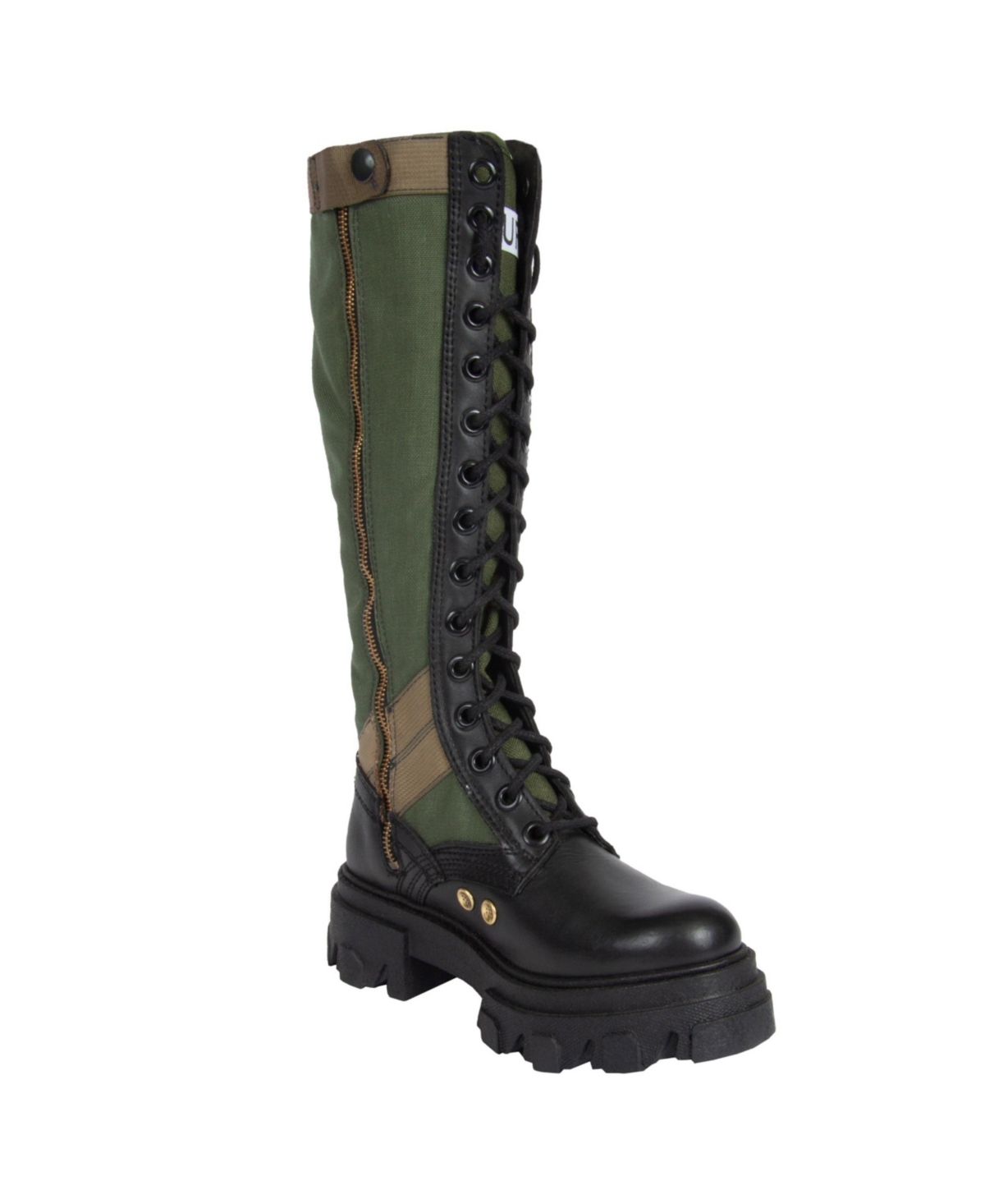 Over the knee Jungle Boots By Urbnkicks -black