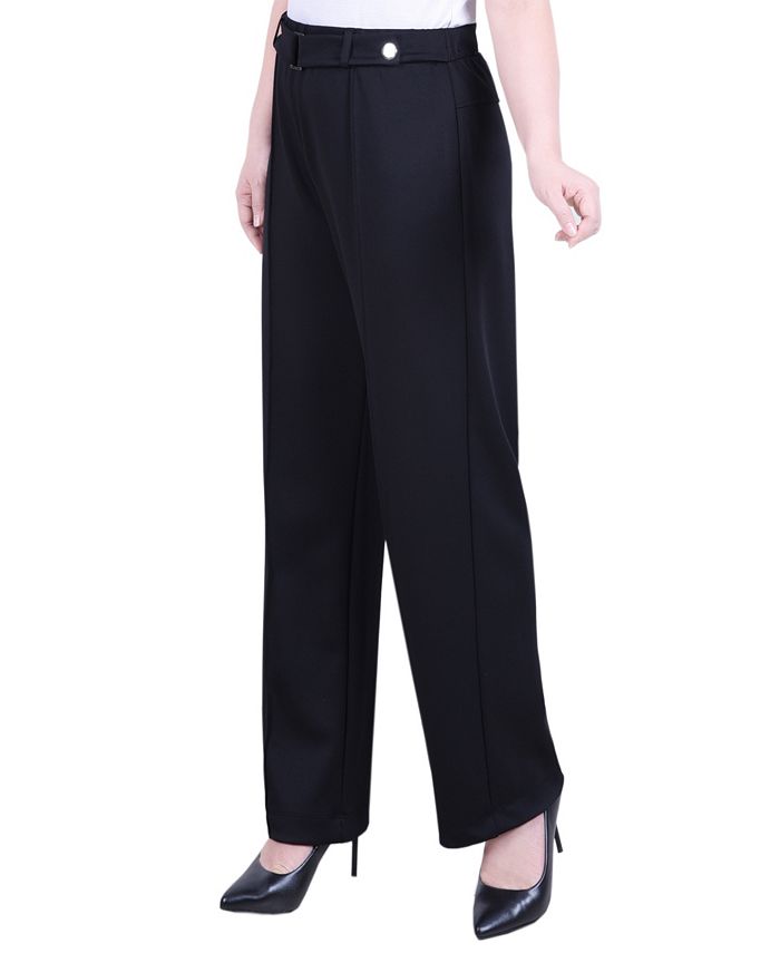 NY Collection Petite Full Length Scuba Crepe Pants - Macy's