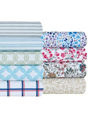 Sunham Microfiber Easy Care Printed Sheet Sets - Macy's