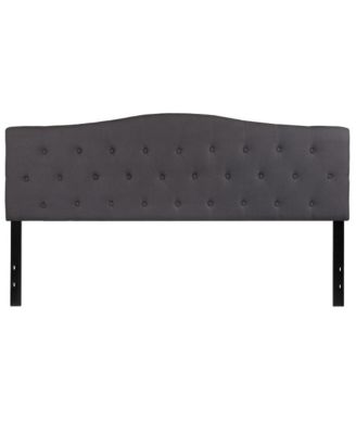 Arched King Button Tufted Upholstered Headboard