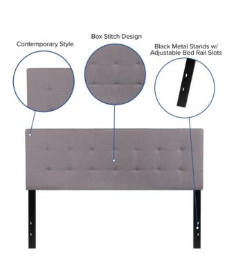 1 PC Metal Quilted Tufted Queen Upholstered Headboard