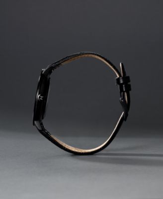 Men's Legacy Slim Automatic Black Leather Watch 42mm