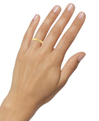 Brush Finish Textured Wedding Band in 14k Gold