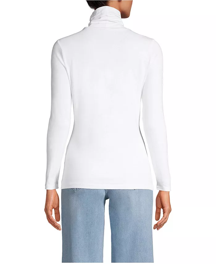 Women's Lightweight Jersey Long Sleeve Turtleneck - thumbnail 2