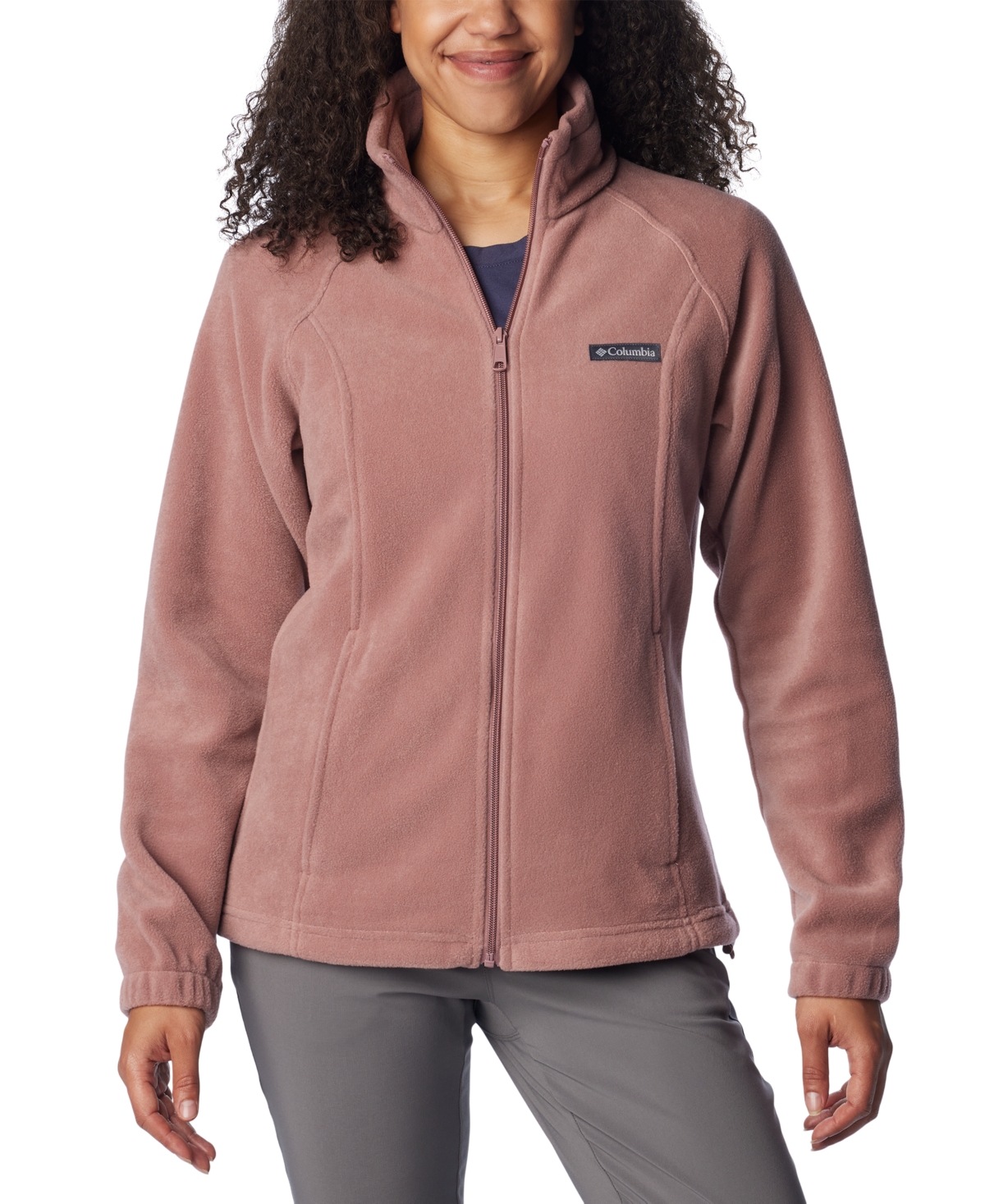 Shop Columbia Women's Benton Springs Fleece Jacket, Xs-3x In Fig