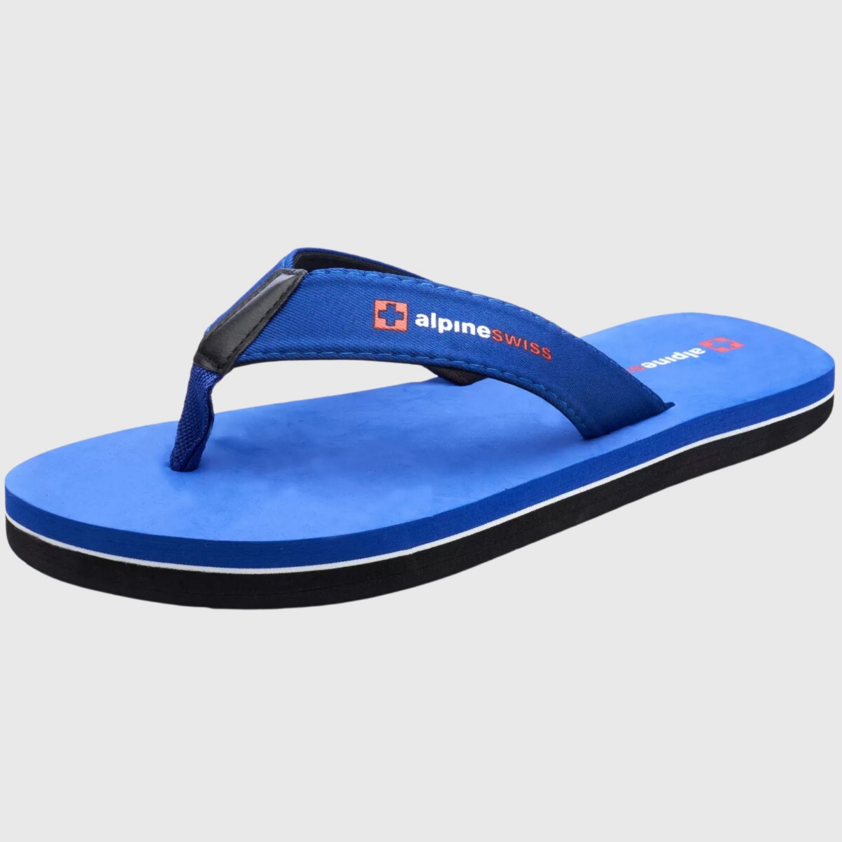 Men's Flip Flops Beach Sandals Eva Sole Lightweight Comfort Thongs - Royal blue