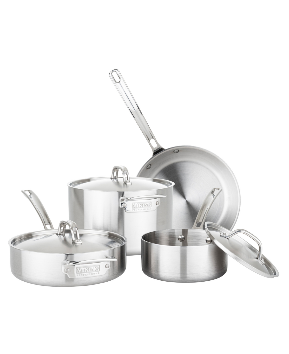 Viking Professional 5-ply Stainless Steel 7-piece Cookware Set