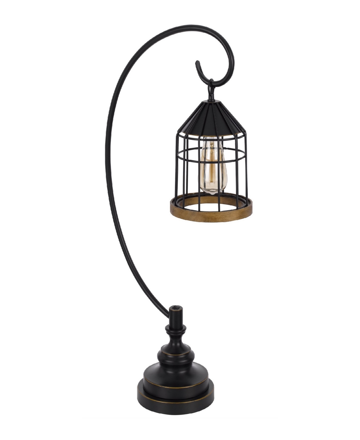 Shop Cal Lighting 30.5" Height Metal Table Lamp In Dark Bronze