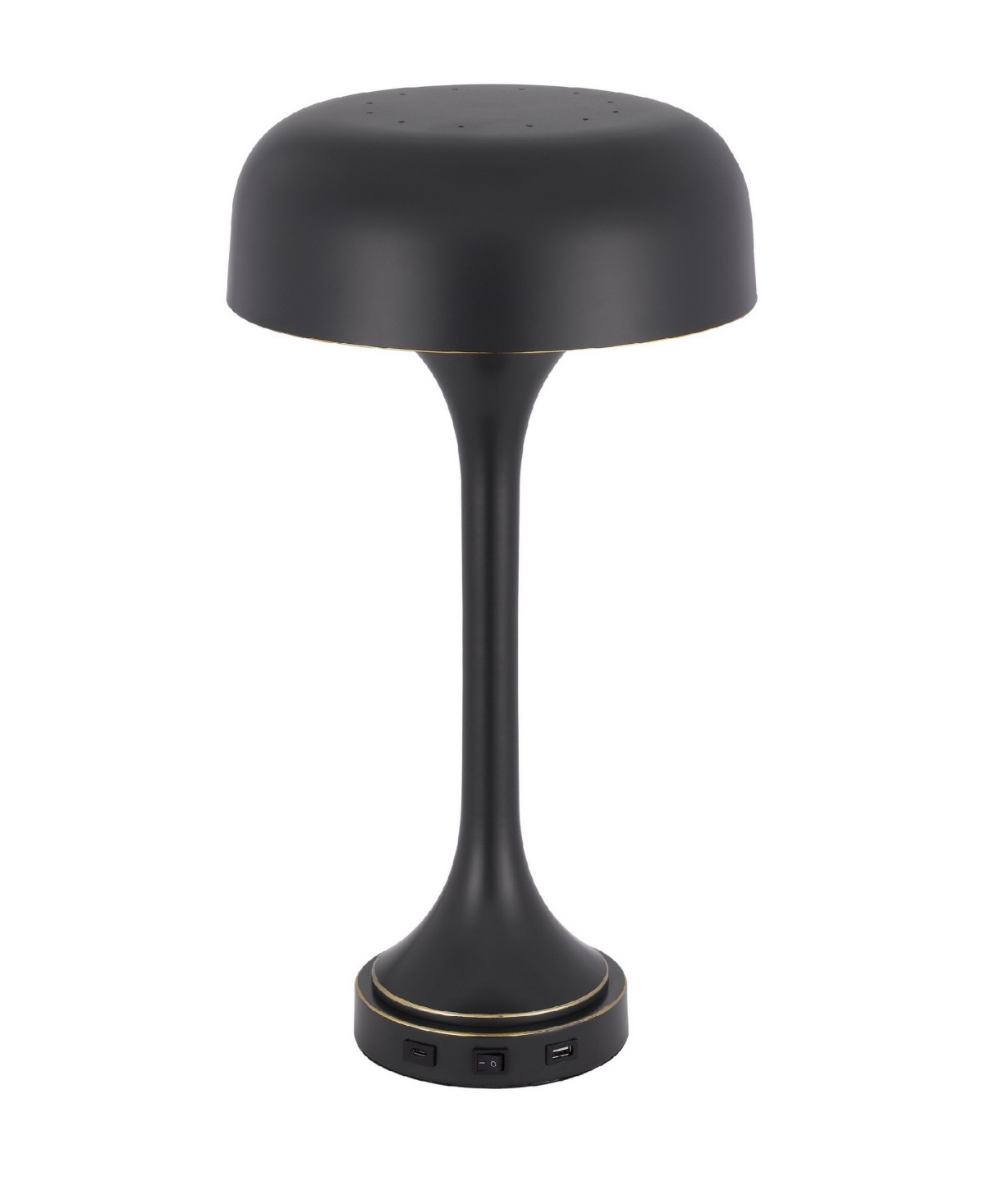 Cal Lighting 22" Height Metal Table Lamp In Dark Bronze