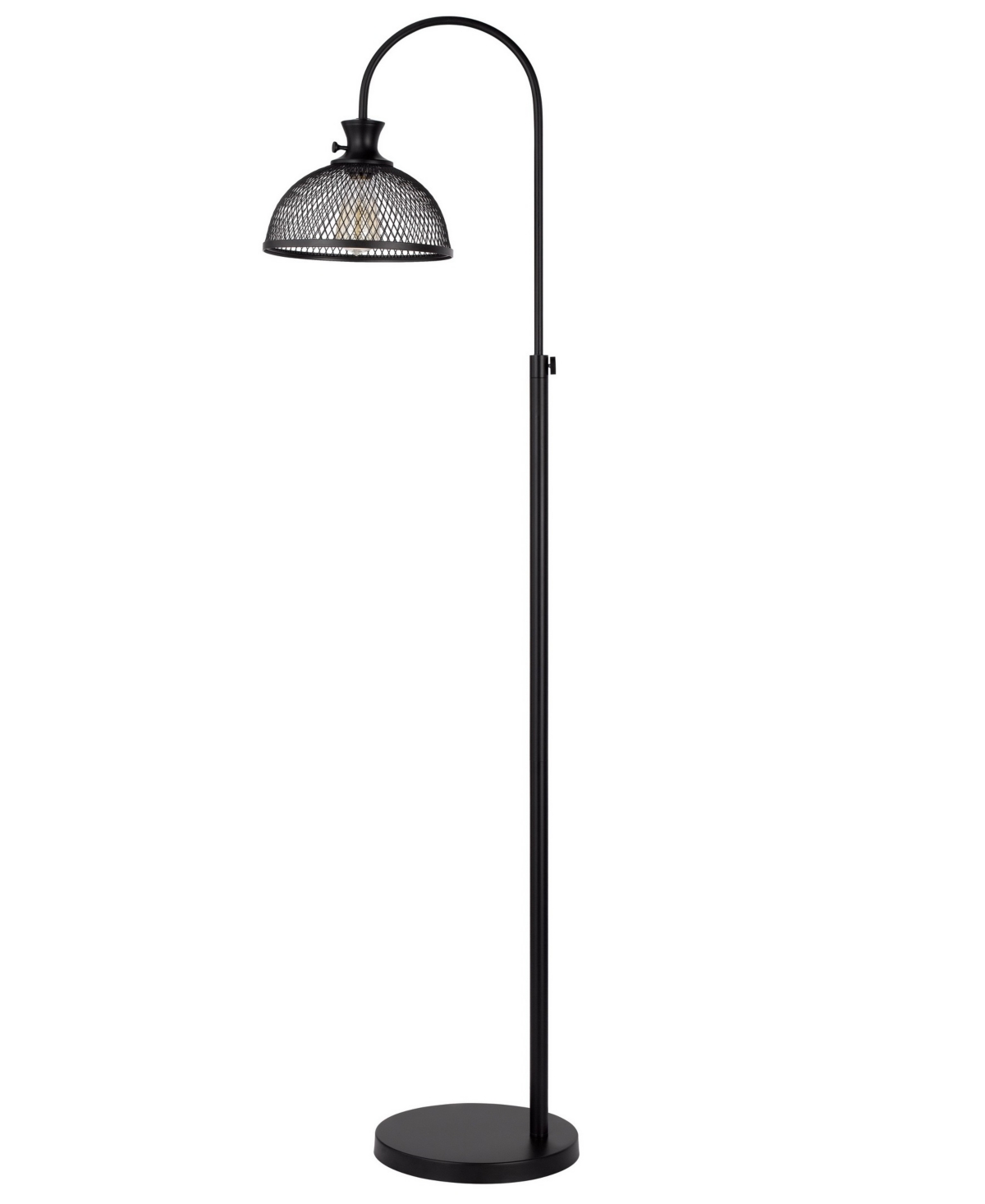 Cal Lighting 48 61" Height Metal Floor Lamp In Black