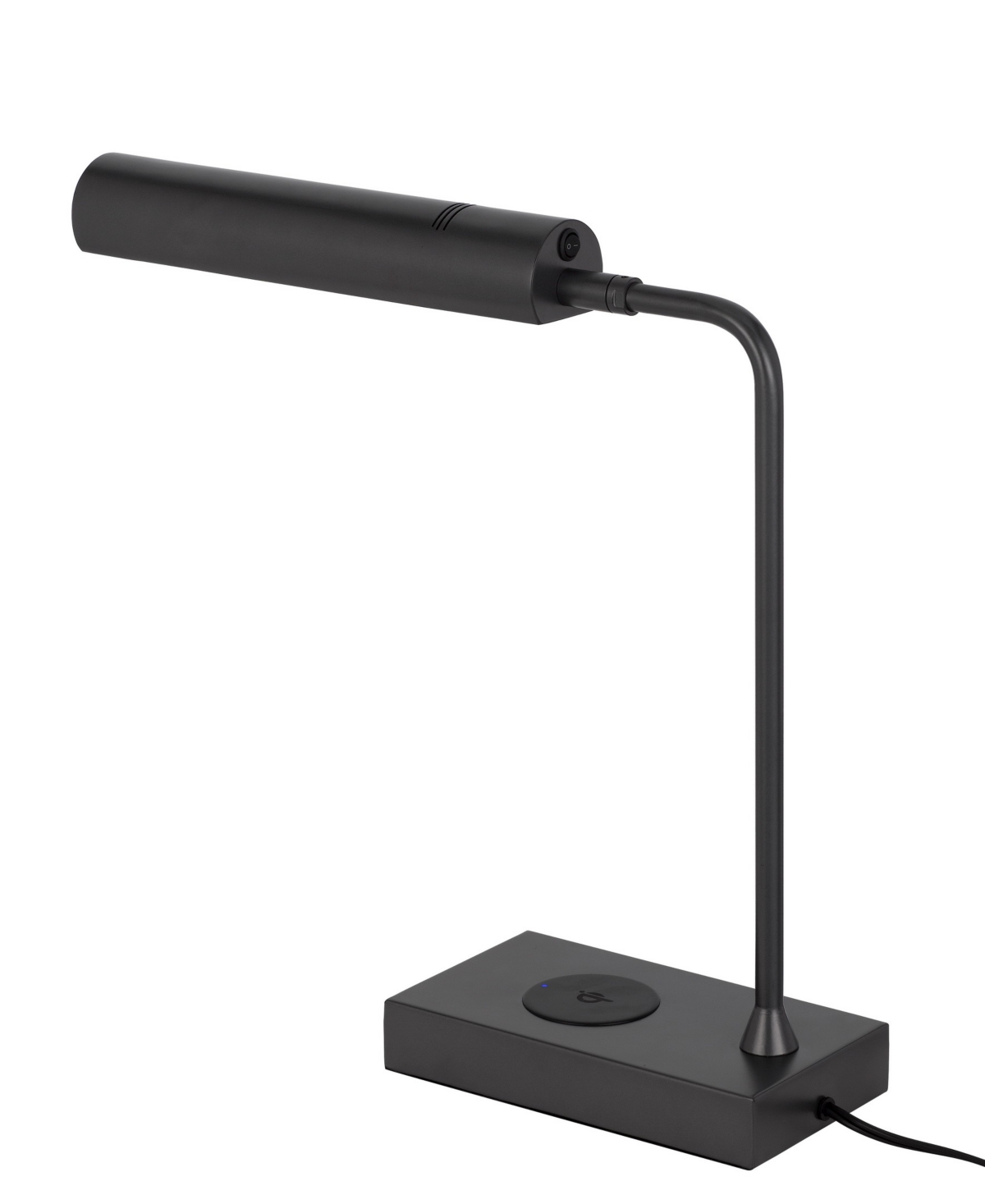 Shop Cal Lighting Delray 17.5" Height Metal Table Lamp In Matte Black