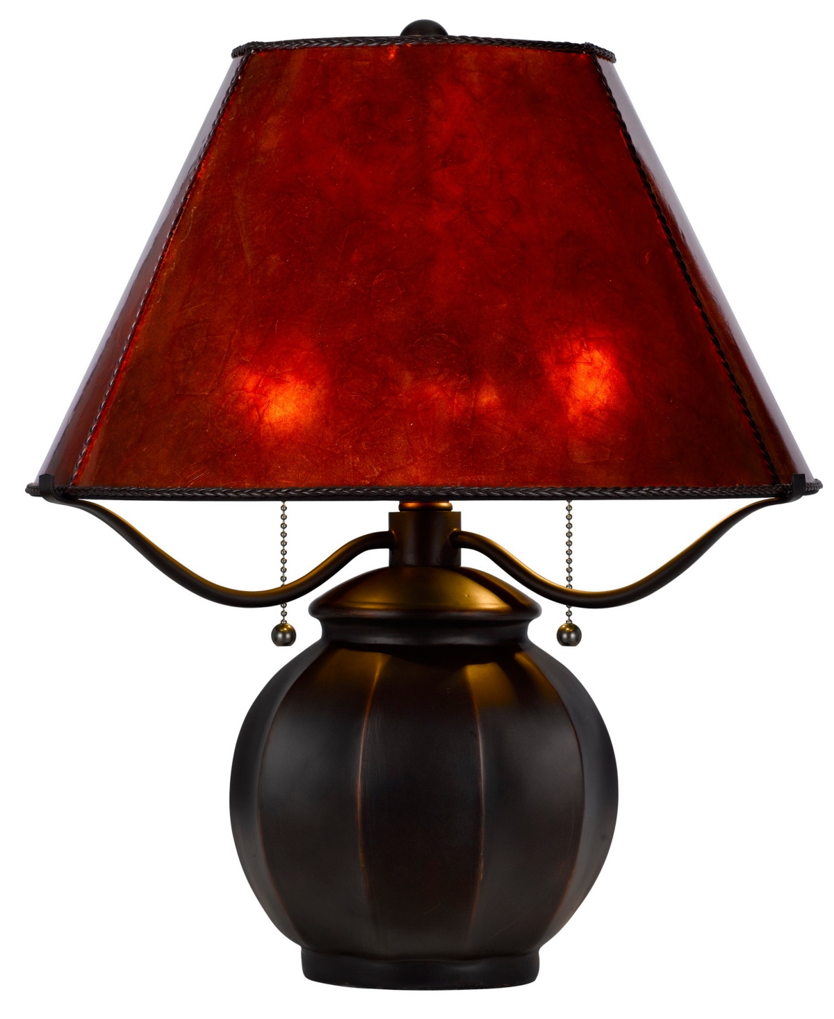 Cal Lighting 19.5" Height Metal And Resin Table Lamp In Mica
