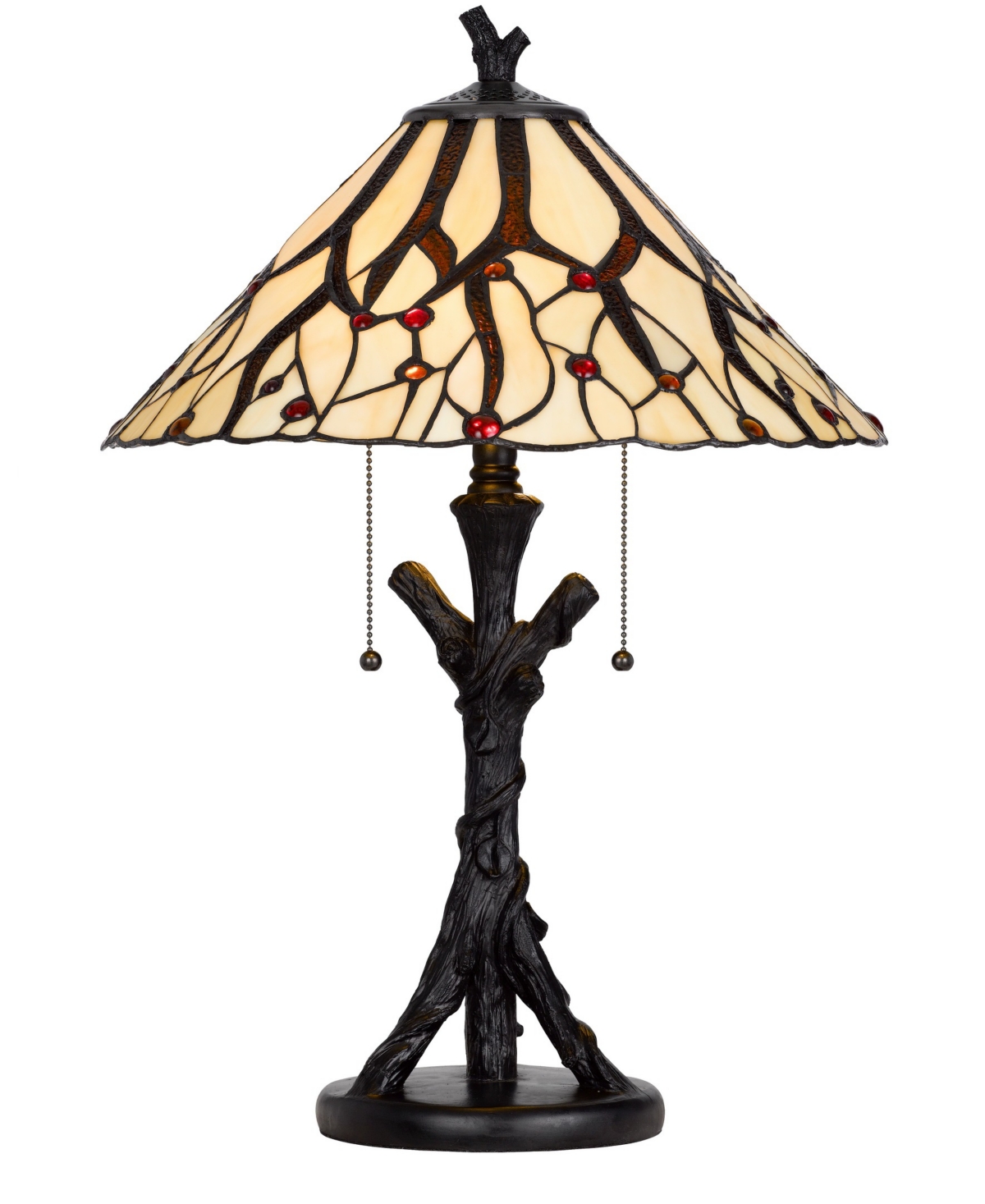 Cal Lighting 24" Height Metal And Resin Table Lamp In Dark Bronze