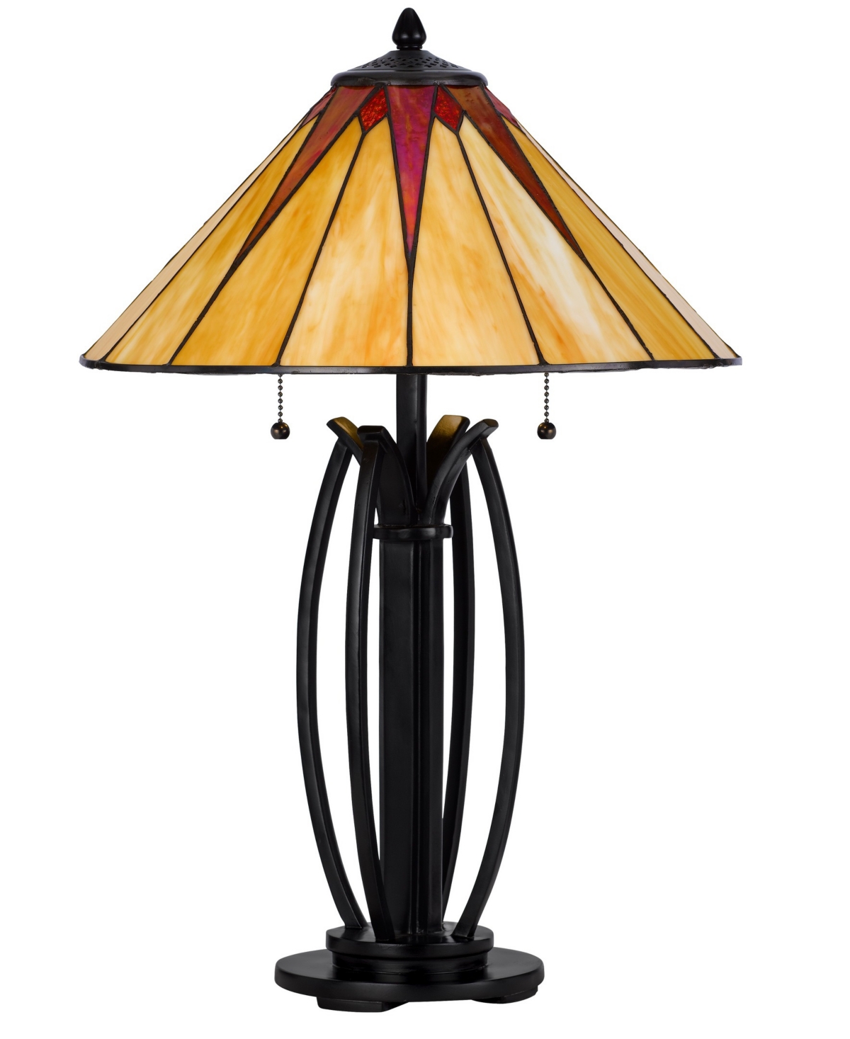Cal Lighting 25" Height Metal And Resin Table Lamp In Dark Bronze