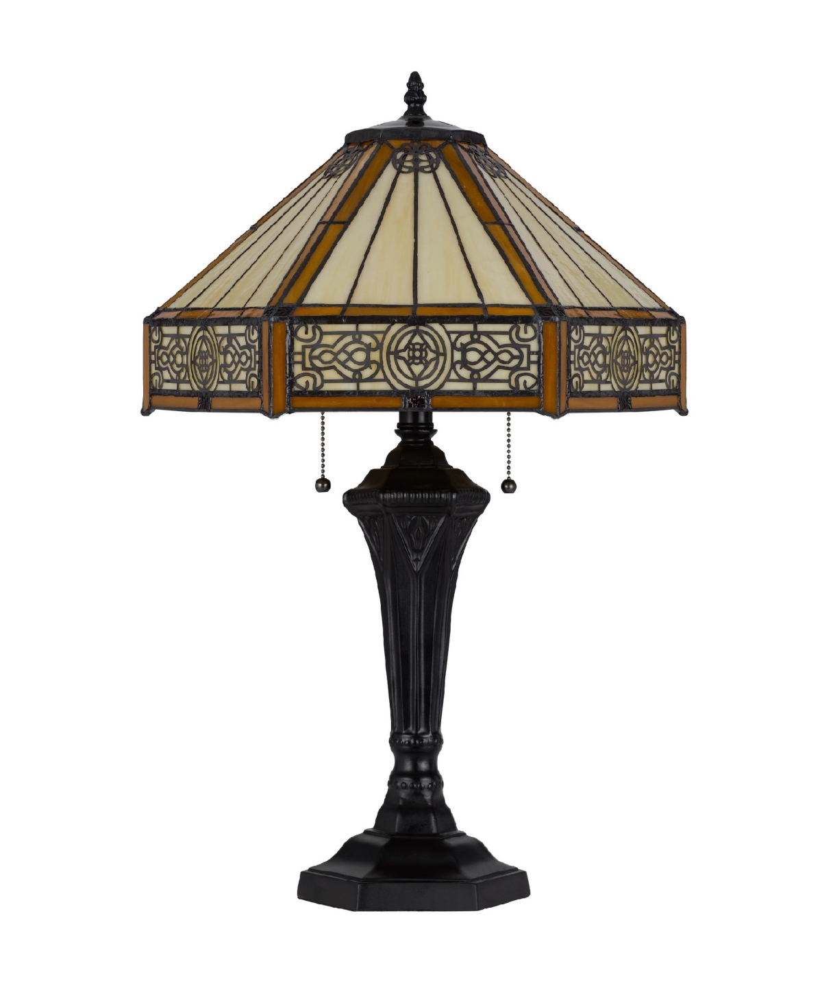 Cal Lighting 24" Height Metal And Resin Table Lamp In Dark Bronze