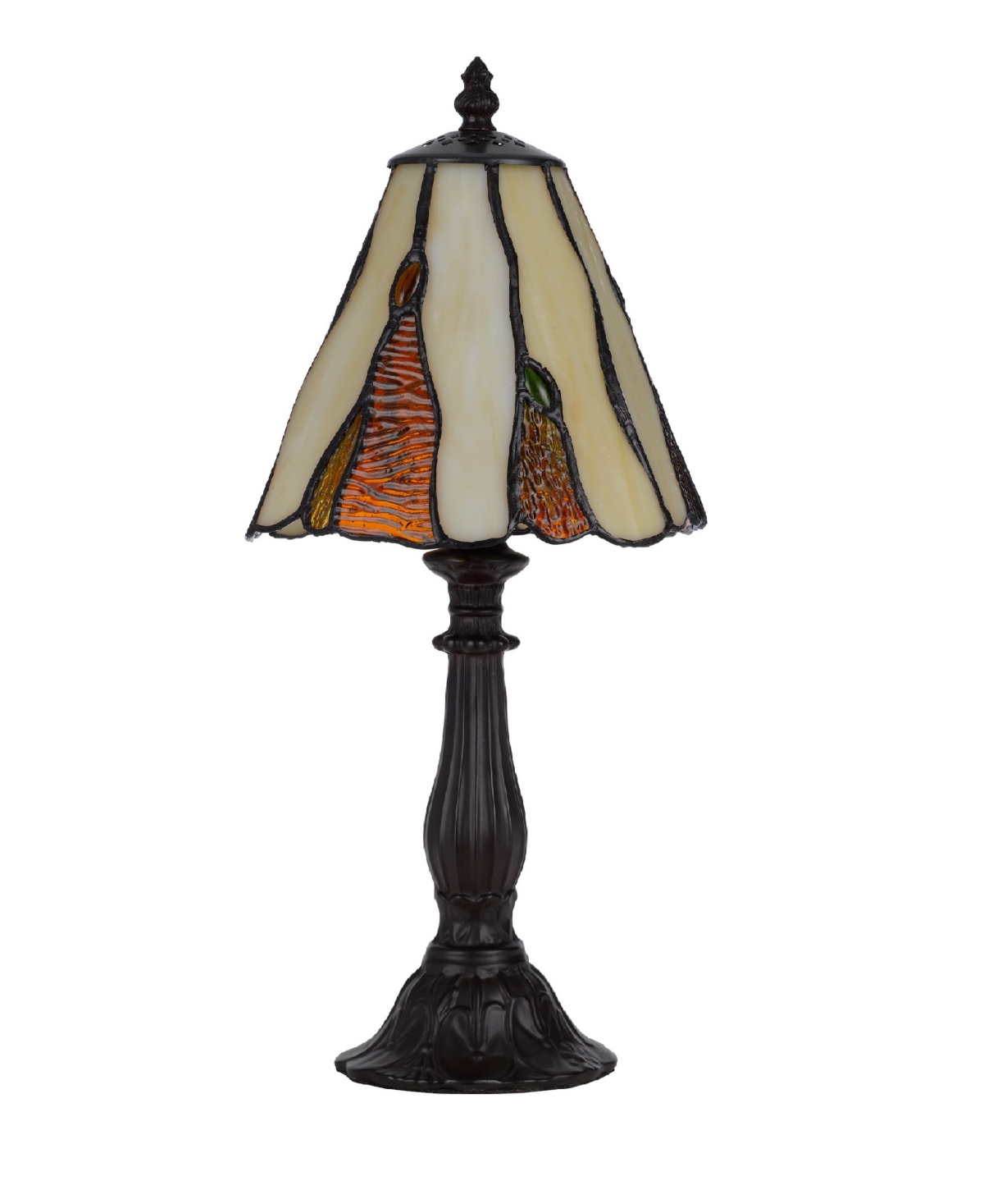 Cal Lighting 14" Height Metal And Resin Accent Lamp In Dark Bronze