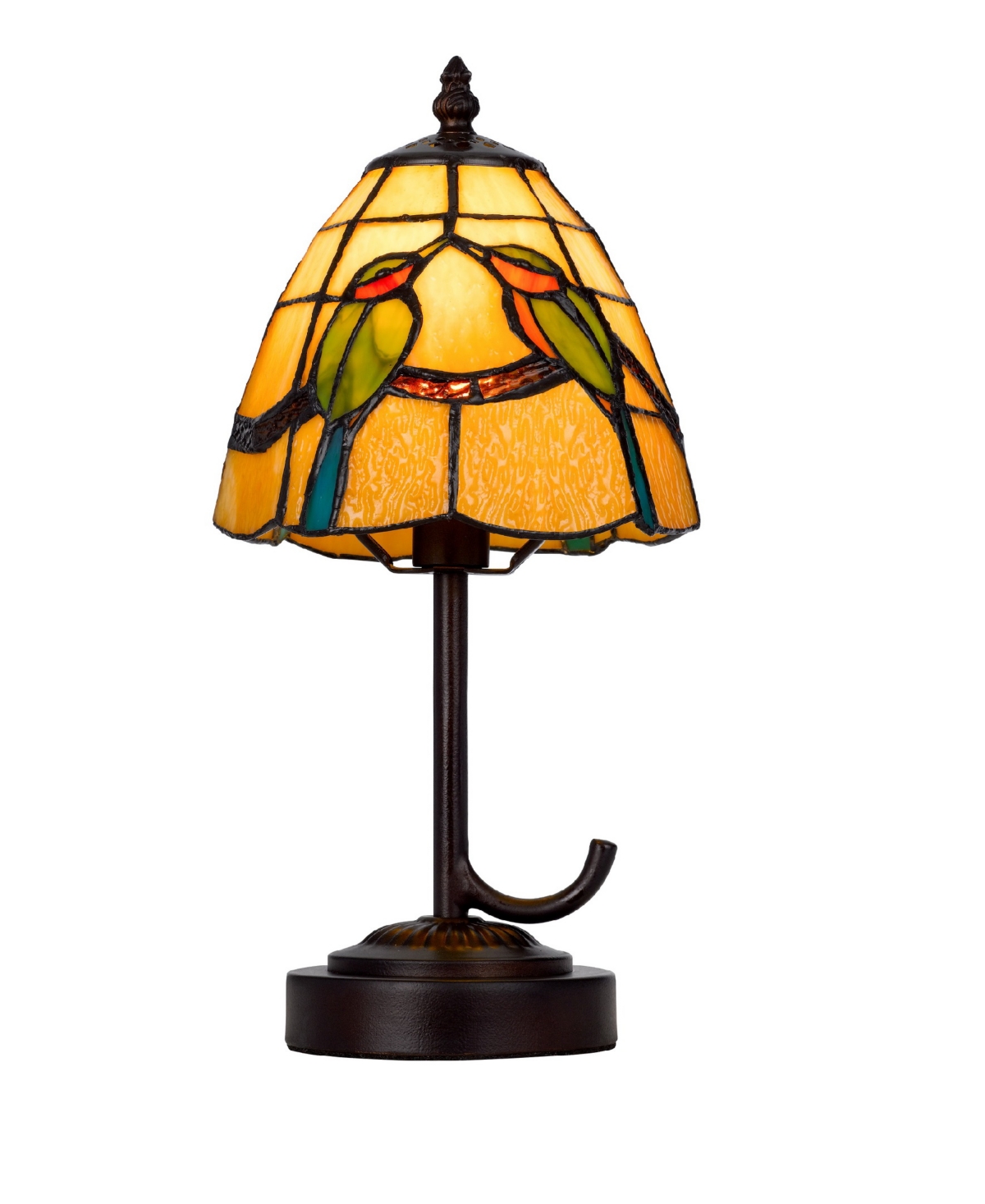 Shop Cal Lighting 13" Height Metal And Resin Accent Lamp In Dark Bronze